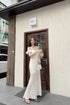 Body Hugging Wide Neck Dress